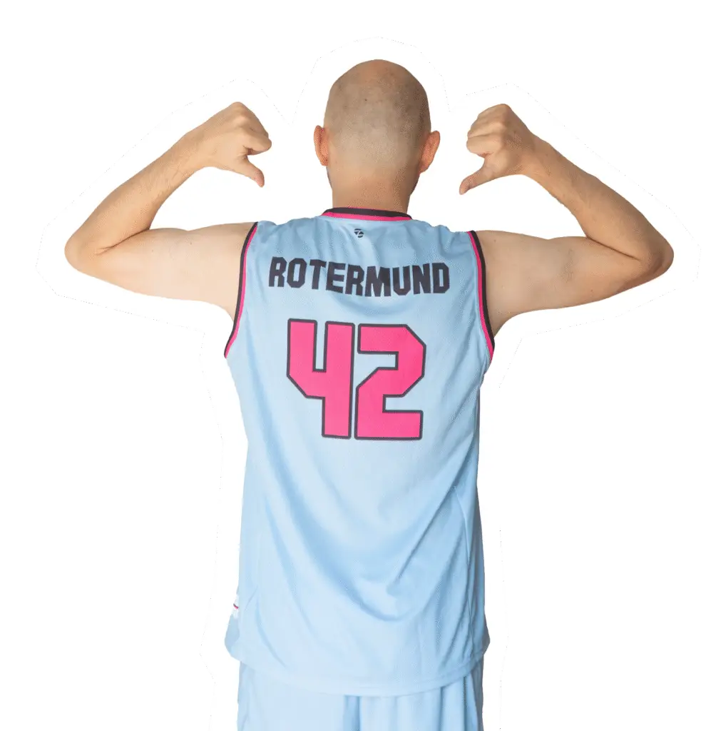 Jan Rotermund Basketball Trikot Nummer 42 R&uuml;cken